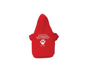 Ancol Uni Paw Print Logo Dog Hoodie - Stylish Insulated University Design Hoodie for Bold Intelligent Dogs - 30cm Length 30-40cm Girth/Small