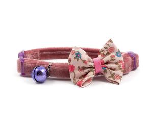 Ancol Vintage Bow Buckle Pink Cat Collar - 20-30cm