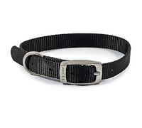 Ancol Viva Buckle Collar Black 20-26cm - DOG COLLAR