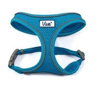 Ancol Viva Comfortable Dog Harness Blue Reflective Breathable Mesh Walking Collar with Adjustable Fit for Puppy Pet Safety Visibility XS 28-40 cm