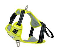 Ancol Viva Exercise and Travel Dog Harness in Lime - Comfortable Pet Accessory with Padded Chest and 2 Leash Clips - Medium 45-65cm