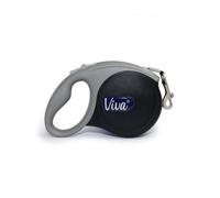 Ancol Viva Extendable Lead Tape - Black - Size: Medium