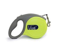 Ancol Viva Extendable Lead Tape - Lime - Size: Small
