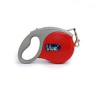 Ancol Viva Extendable Lead Tape - Red - Size: Large