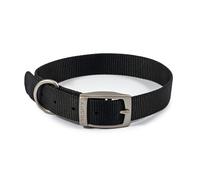 Ancol Viva Lightweight Buckle Collar Black , Collar Size 5 to fit 35-4
