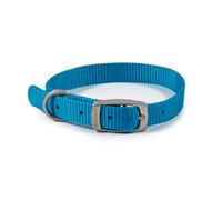 Ancol Dog Collar Viva - Nylon, Lightweight Buckle, Weatherproof, Blue, Size 1 (20-26 cm)