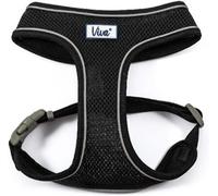 Ancol Viva Nylon Comfort Mesh Dog Harness - Black - Breathable Air Mesh Reflect