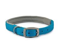 Ancol Viva Poly-Weave Padded Dog Collar Blue - 45cm-54cm