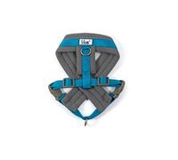 Ancol Viva Padded Dog Harness - Blue - Micro Fleece Reflective Adjustable Weatherproof Poly Weave Pet Training Accessory - XL 70-98cm