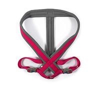 Ancol Viva Padded Dog Harness - Pink - Micro Fleece Reflective Adjustable Weatherproof Poly Weave Pet Training Accessory - XXL 97-130cm