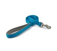 Ancol Viva Padded Dog Lead - Blue - Neoprene Handle Reflective Durable Nylon Pup