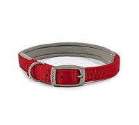 Ancol Viva Poly-Weave Padded Dog Collar Red - 45cm-54cm