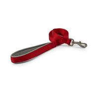 Ancol Viva Padded Weatherproof Soft Touch Red Snap Lead Pet Leash Training Accessory, 100 X 2.5Cm
