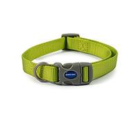 Ancol Viva Quick Fit Adjustable Dog Collar - Lime - Durable Weatherproof Poly Weave Pet Neckband - 30-50cm Size 2-5