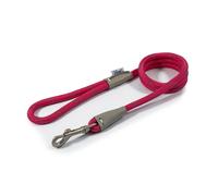 Ancol Viva Reflective Rope and Real Leather Snap Lead, 107 x 1.0 cm, Pink