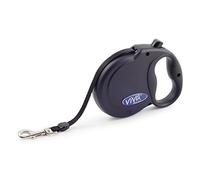 Ancol Viva Retractable Tape Lead - Black - 5m - Medium (30kg)
