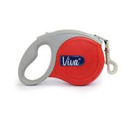 Ancol Viva Retractable 5M Tape Lead Red L