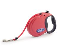 Ancol Viva Retractable 5M Tape Lead Red M