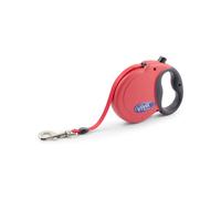 Ancol Viva Retractable Tape Lead - Red - 5m - Medium (30kg)