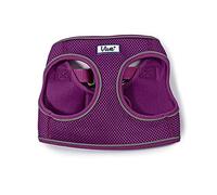 Ancol Viva Step in Comfort Dog Harness with Air Mesh Fabric - Purple - Reflective Adjustable Quick Fit Pet Training Accessory - 41-47cm S/M