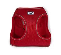Ancol Viva Step in Comfort Dog Harness with Air Mesh Fabric - Red - Reflective Adjustable Quick Fit Pet Training Accessory - 54-60cm L