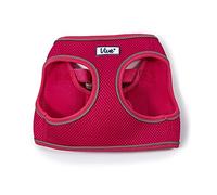 Ancol Viva Step In Dog Harness in Pink - Breathable Reflective Band Weatherproof Pet Accessory - Comfort Puppy Walking Leash - 35-42cm S