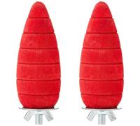 Ancol Wooden Gnaw Carrot Chew Toy for Small Animals, Large (Pack of 2)