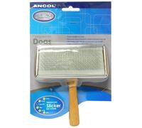 Ancol Wooden Handle Medium Slicker - Single