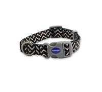 Ancol Zigzag Patterned Round Dog Collar Secure Fit Soft Comfortable Stylish Pet Puppy Leash Medium