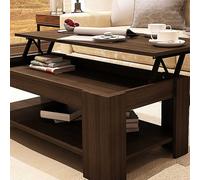 Ancona Lift Up Storage Coffee & TV Dining Table Espresso