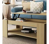 Ancona Lift Up Storage Coffee & TV Dining Table Oak
