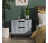 Ready Assembled 2 U Menai 2 Drawer Side Table (Ready Assembled) in Light Blue | Size: Small Ready Assembled 2 U Light Blue Small