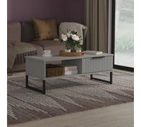 Ancona Matt Dusk Grey 1 Drawer Non-Extendable Coffee Table (H)348mm (W)925mm (D)410mm