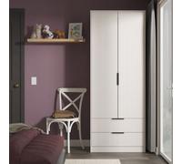 Ready Assembled 2 U Menai 2 Door 2 Drawer Wardrobe (Ready Assembled) in Taupe Ready Assembled 2 U Taupe