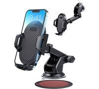 ANCOOLE Car Phone Holder [Strong Suction Cup] Long Arm for Car Windshield Dashboard, Compatible with iPhone 17/16/15/14/13, Samsung Galaxy S25 24 and More