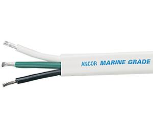 Ancor 131310 Triplex Cable, 12/3 AWG (3 x 3mm2), Flat - 100ft,Black/Green/White