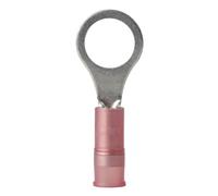 Ancor 210204 Marine Grade Electrical Nylon Insulated Double Crip Funnel Entry Ring Terminals with Insulation Grip (22 to 18-Gauge, Size 1/4 Screw, 25-Pack)
