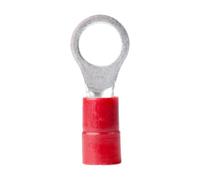 Ancor 210236 Marine Grade Electrical Nylon Insulated Double Crip Funnel Entry Ring Terminals with Insulation Grip (8-Gauge, Size 3/8 Screw, 25-Pack)