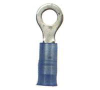 Ancor 210245 Marine Grade Electrical Nylon Insulated Double Crip Funnel Entry Ring Terminals with Insulation Grip (6-Gauge, Size 5/16 Screw, 25-Pack)