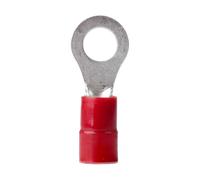 Ancor 230235 Marine Grade Electrical Nylon Insulated Double Crip Funnel Entry Ring Terminals with Insulation Grip (8-Gauge, Size 5/16 Screw, 2-Pack)