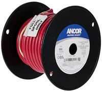 Ancor Marine Grade Primary Wire and Battery Cable (Red, 25 Feet, 6 AWG)