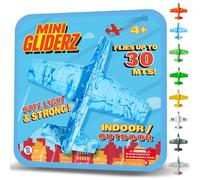 ANCORY Foam Glider Planes for Kids - Airplane Toy Flying Gliders 30m Range - Water Floating Lightweight Outdoor Toys (Blue)