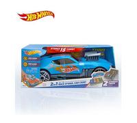 Hot Wheels Car Storage 2in1 Race N' Haul free wheel Car Storage case with Retractable Handle - Stores up to 15 cars (cars not included)