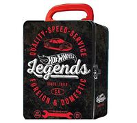 Ancory Vintage Hot Wheels Tin Car Storage Case Black