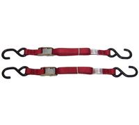 ANCRA 40888-10-03 Red Original Premium Cam Buckle Tie Down, 6 Pack