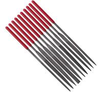 ANCRIS 10 Pack Needle File Sets Diamond Needle File Set Fine-Toothed Metal File Set Hardened Round Sharped Taper for Jewellery Fine Cut Wax Steel Wood Carving