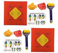 ANCS Acupressure combo kit foot mat new face roller thumb pressure with points charts