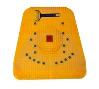 ANCS Acupressure foot massage mat 2000 Full Family use mat, King, Yellow