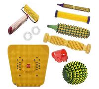 ANCS Acupressure kit Wooden Roller for Foot, Magnetic Stress free foot massage mat Combo
