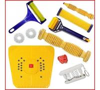 ANCS Acupressure Magnetic Foot Mat, Foot Roller, Face Roller, Finger Exerciser Super Kit